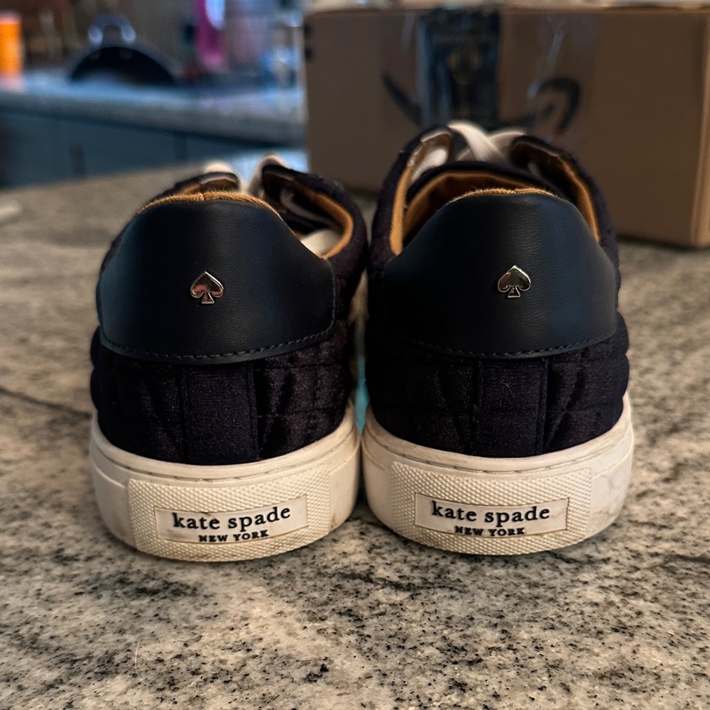 Kate Spade Dark Blue Quilted Sneakers - Picture 5 of 9